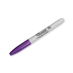 Sharpie Permanent Markers, Fine Tip, , 12/Pack (30008) Purple Hot