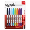 Sharpie Permanent Markers, Twin Tip, Assorted, 8/Pack (33861) New