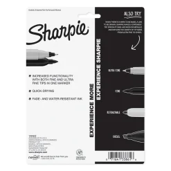 Sharpie Permanent Markers, Twin Tip, Assorted, 8/Pack (33861) New