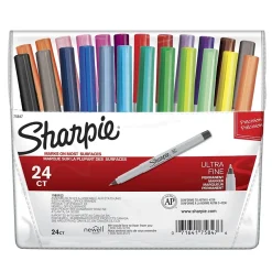 Sharpie Permanent Markers, Ultra Fine Tip, Assorted, 24/Pack (75847) Best