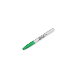 Sharpie Permanent Markers, Fine Tip, , 12/Pack (30004) Green Hot