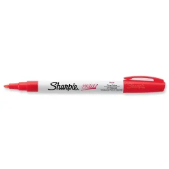 Sharpie Permanent Paint Marker, Fine Tip, Red (35535) Discount