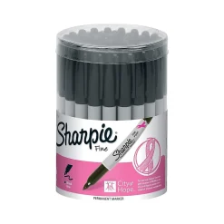 Sharpie Pink Ribbon Permanent Markers, Fine Tip, Black, 36/Pack (1801745) Clearance