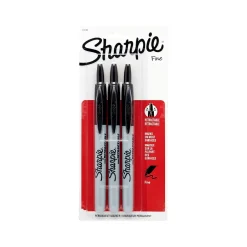 Sharpie Retractable Fine Point Permanent Markers, Black, 3 Pack Discount