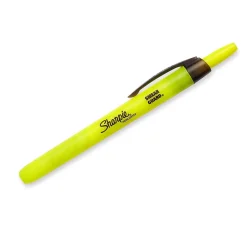 Sharpie Retractable Highlighter, Chisel Tip, Yellow, Dozen (28025) Discount
