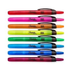 Sharpie Retractable Highlighter, Chisel Tip, Assorted, 8/Pack (28101) Sale