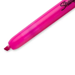 Sharpie Retractable Highlighter, Chisel Tip, Fluorescent Pink, Dozen (28029) Online