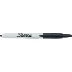 Sharpie Retractable Permanent Markers, Fine Tip, Black, 36/Pack (1926876) Clearance