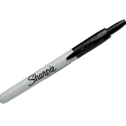 Sharpie Retractable Permanent Markers, Fine Tip, Black, 2/Pack (32724) Online