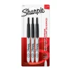 Sharpie Retractable Permanent Markers, Ultra Fine Tip, Black, 3/Pack (1735793)