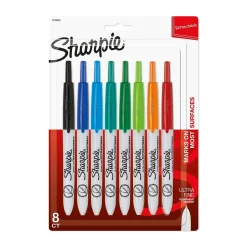 Sharpie Retractable Permanent Markers, Ultra Fine Tip, Assorted, 8/Pack (1742025) Hot