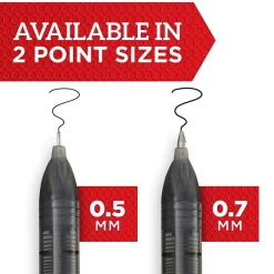 Sharpie Rollerball Pen, Arrow Point Pen for Bold Lines, Black Ink, Dozen (2101305) New