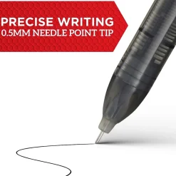 Sharpie Rollerball Pen, Needle Point Precision Pen, Red Ink, Dozen (2093226) New