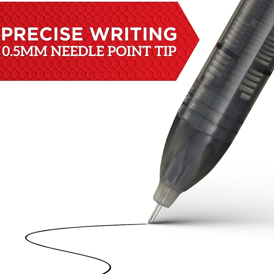 Sharpie Rollerball Pens, 0.5 mm, Needle Point Precision, Blue Ink, Dozen (2093199) Sale