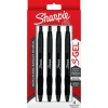 Sharpie S-Gel Metal RT Gel Pen, Medium Point, Black Ink, 4/Pack (2153578) Sale