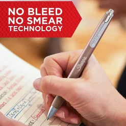 Sharpie S-Gel Metal RT Gel Pen, Medium Point, Black Ink, 4/Pack (2153578) Sale