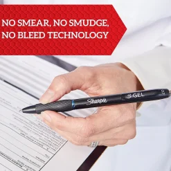 Sharpie S-Gel Retractable Gel Pen, Medium Point, 0.07mm, Blue Ink, 36/Pack (2208552) Clearance