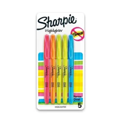 Sharpie Stick Highlighter, Chisel Tip, Assorted, 5/Pack (1908101) Sale