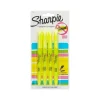 Sharpie Stick Pocket Highlighter, Chisel Tip, Yellow, 4/Pack (1770695) Best