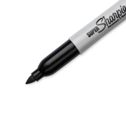 Sharpie Super Permanent Markers, Fine Tip, Black, 6/Pack (33666) Discount