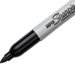 Sharpie Super Permanent Marker, Fine Tip, Black, Dozen (33001)