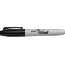 Sharpie Super Permanent Marker, Fine Tip, Black, Dozen (33001)