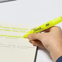 Sharpie Tank Highlighter, Chisel Tip, Fluorescent Yellow, 36/Pack (1920938) Sale