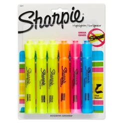 Sharpie Tank Highlighter, Chisel Tip, Assorted, 6/Pack (25786PP/25076) Hot
