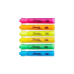 Sharpie Tank Highlighter, Chisel Tip, Assorted, Dozen (25053)