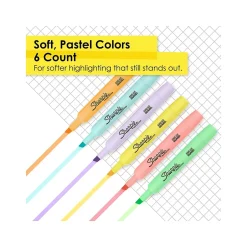 Sharpie Tank Highlighters, Chisel Tip, Assorted Colors, 6/Pack (2157488) Outlet