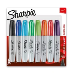 Sharpie Tank Permanent Marker, Chisel Tip, Assorted, 8/Pack (38250PP) Discount