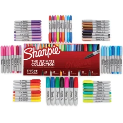 Sharpie The Ultimate Collection Permanent Markers, Assorted Tips, Assorted Colors, 115/Pack (1983255) Discount