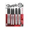 Sharpie Variety Pack Permanent Markers, Assorted Tips, Black, 6/Pack (2135318) Discount