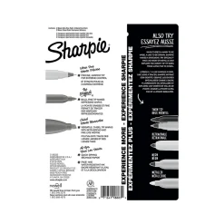 Sharpie Variety Pack Permanent Markers, Assorted Tips, Black, 6/Pack (2135318) Discount