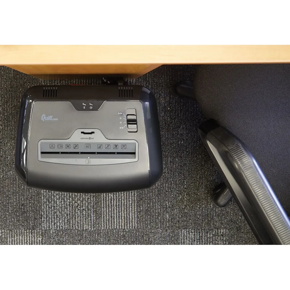 Quill Brand 10-Sheet Cross-Cut Shredder (QL-TXC102A)* Shredders & Accessories