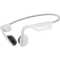 Shokz OpenMove Bone-Conduction Open-Ear Lifestyle Headphones with Microphones, White (S661-ST-WT-US)