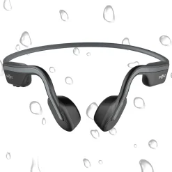 Shokz OpenMove Bone-Conduction Open-Ear Lifestyle Headphones with Microphones, Gray (S661-ST-GY-US)