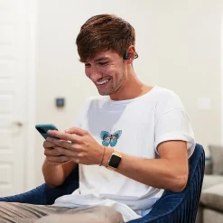 Shokz OpenMove Bone-Conduction Open-Ear Lifestyle Headphones with Microphones, Gray (S661-ST-GY-US)