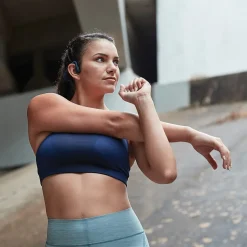 Shokz OpenMove Bone-Conduction Open-Ear Lifestyle Headphones with Microphones, Blue (S661-ST-BL-US)