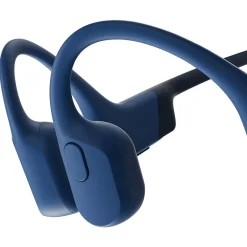 Shokz OpenRun Bone-Conduction Open-Ear Sport Headphones with Microphones,Blue (S803-ST-BL-US)