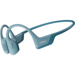 Shokz OpenRun Pro Premium Bone-Conduction Open-Ear Sport Headphones with Microphones, Blue (S810-ST-BL-US)