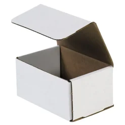 SI Products Corrugated Mailers, 6" x 4" x 3", White, 50/Bundle (M643)* Corrugated Mailers