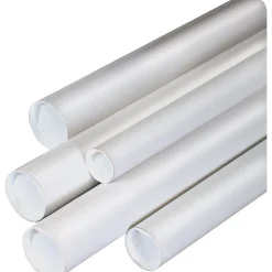 SI Products White Mailing Tubes, 3" x 30", 24/Case* Mailing Tubes