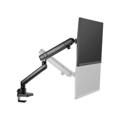 SIIG Aluminum Mechanical Spring Slim Monitor Arm - Single, Up to 32", Black (CE-MT2T12-S1)* Monitor Mounts & Stands