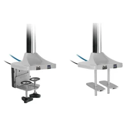 SIIG Dual Monitor Gas Spring Desk Mount with USB Port - 13