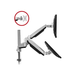 SIIG Dual Monitor Gas Spring Desk Mount with USB Port - 13