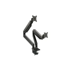 SIIG Dual Monitor Heavy-Duty Premium Aluminum Gas Spring Desk Mount - 17" to 35" Adjustable Arm, Up, Black (CE-MT3011-S1)* Monitor Mounts & Stands