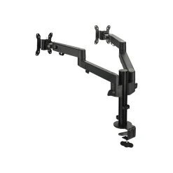 SIIG Dual Pole Multi-Angle Articulating Arm Monitor Desk Mount 14" to 30" Mounting kit, Up, Black (CE-MT3E11-S1)* Monitor Mounts & Stands