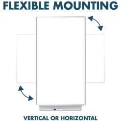 Silhouette™ Total Erase® Dry-Erase Whiteboard, Silver Aluminum Frame, 39