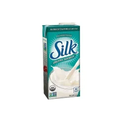 Milk & Creamer<Silk Organic Unsweetened Original Lactose Free Soy Milk, 32 oz., 6/Carton (WWI00106)